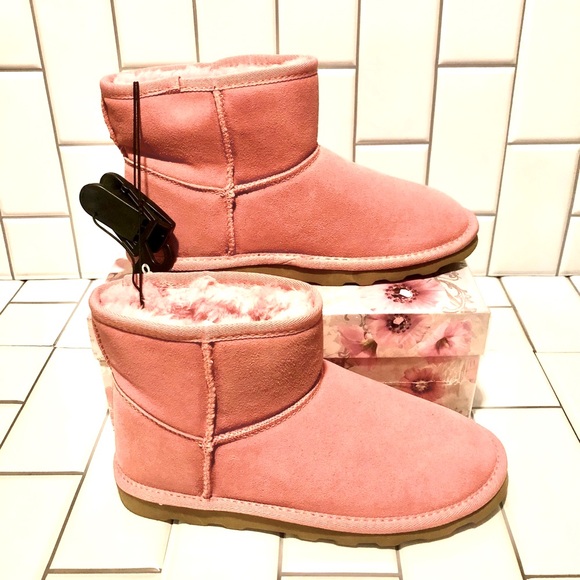 🎀 Time & Tru pink short genuine suede leather boots women’s size 8 new tags 🎀 - Picture 3 of 6